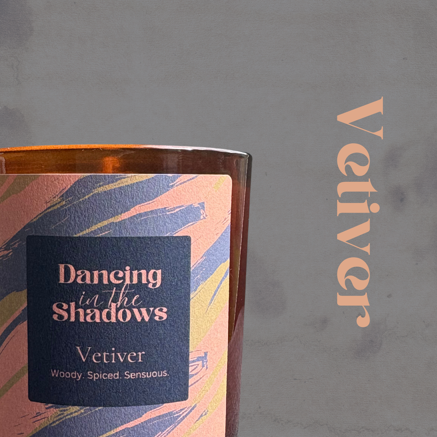 Vetiver soy candle hand poured in London