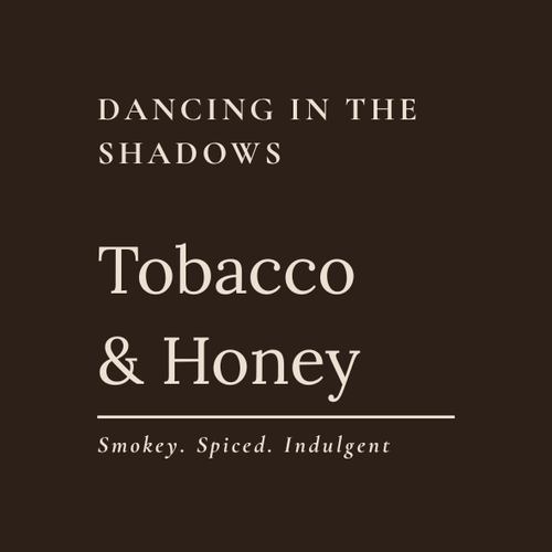 Dark Honey & Tobacco hand-poured soy wax candle by Dancing in the Shadows